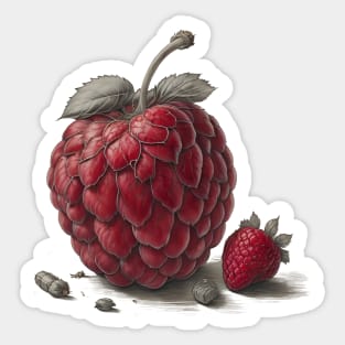 Draw of raspberries Sticker